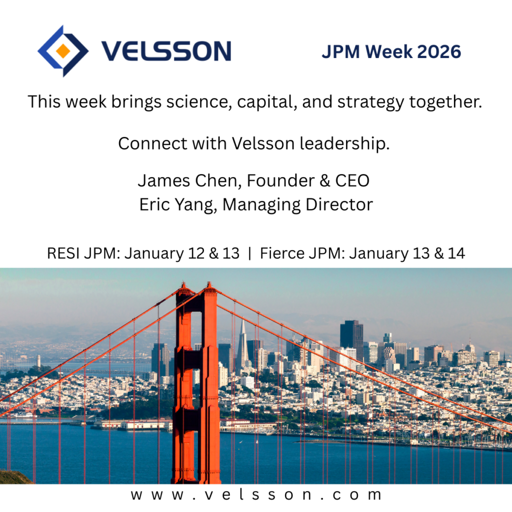 Meet Velsson Leadership at JPM Week 2026 in San Francisco.